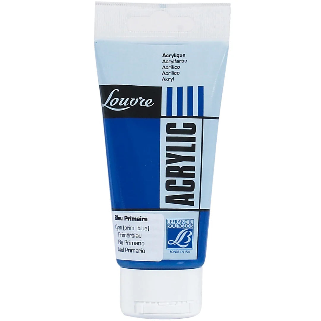 3013641744001 Acrilico Louvre Lefranc Pintura Acrílica 80 ml Azul Primario RF 063 Cartel Arte & Papelería