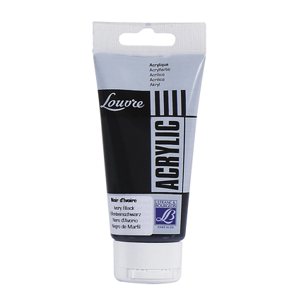 3013641744384 Acrilico Louvre Lefranc Pintura Acrílica 80 ml Negro De Marfil RF 269 Cartel Arte & Papelería