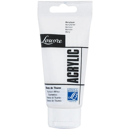 3013643004547 Acrilico Louvre Lefranc Pintura Acrílica 80 ml Blanco Titanium RF 454 Cartel Arte & Papelería