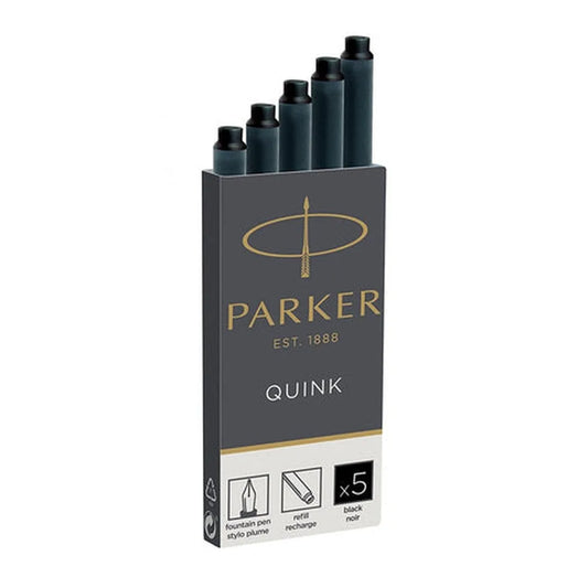 Cartucho Estilógrafo Parker Negro 5 Unidades