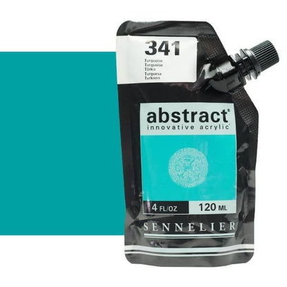 0V20154000000 Acrilico Abstract Sennelier 120ml Turquesa-Ref. 341-Cartel Arte & Papelería