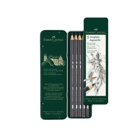 4005401178057 Lapiz Graphite Aquarelle Faber Castell Linea Arte Lápiz X 5 Unidades Surtido Lápiz Graphite Aquarelle Cartel Arte & Papelería