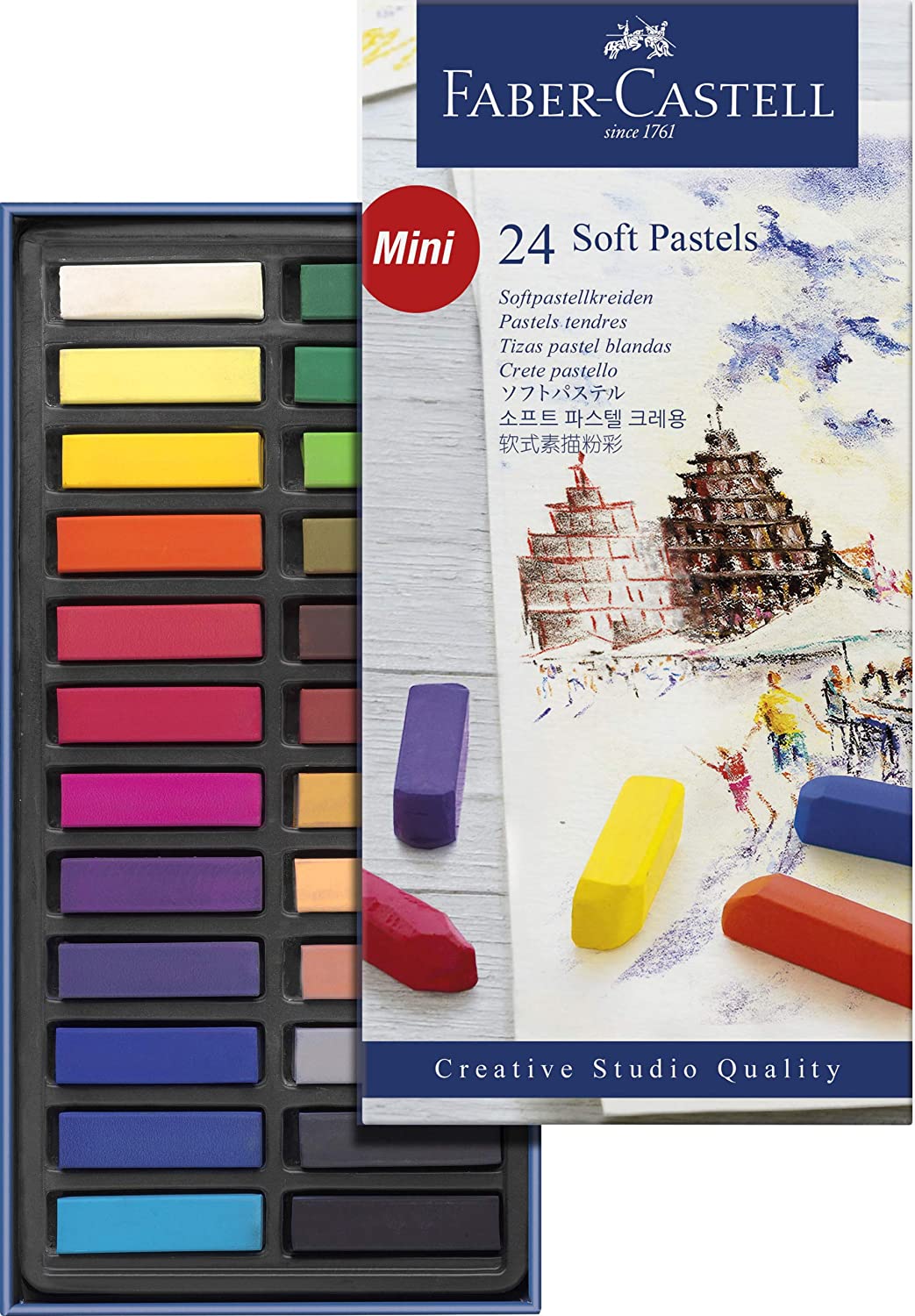 4005401282242 Soft Pastel Faber Castell Linea Arte Pastel X 24 Unidades Surtido Suave Cartel Arte & Papelería