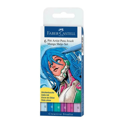 4005401671305 Set Pitt Artist Pens Brush Faber Castell Rapidógrafo Unidad Sutido Manga Shojo Set Cartel Arte & Papelería