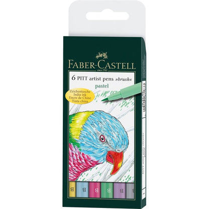 4005401671633 Set Pitt Artist Pens Brush Faber Castell Rapidógrafo Unidad Pastel Pastel Cartel Arte & Papelería