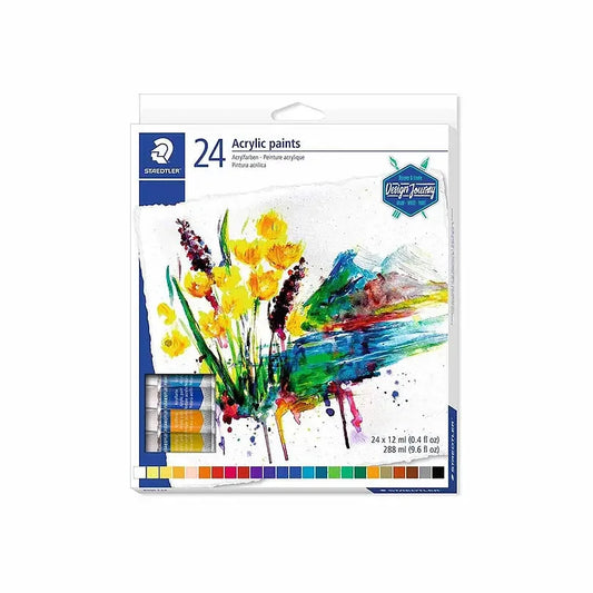 4007817024171 Estuche Acrilico Staedtler Pintura Acrílica X 24 Unidades Surtido Tubo 12 ml Cartel Arte & Papelería