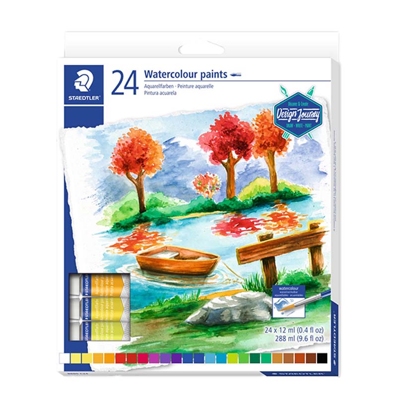 4007817024201 Estuche Acuarela Staedtler Acuarela X 24 Unidades Tubo 12 ml Cartel Arte & Papelería