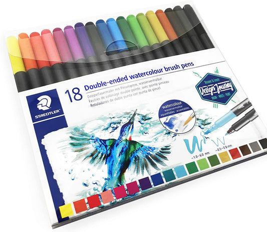 4007817042830 Marcador Watercolor Doble Punta Staedtler Marcador X 18 Unidades Surtido Acuarela Doble Punta Cartel Arte & Papelería