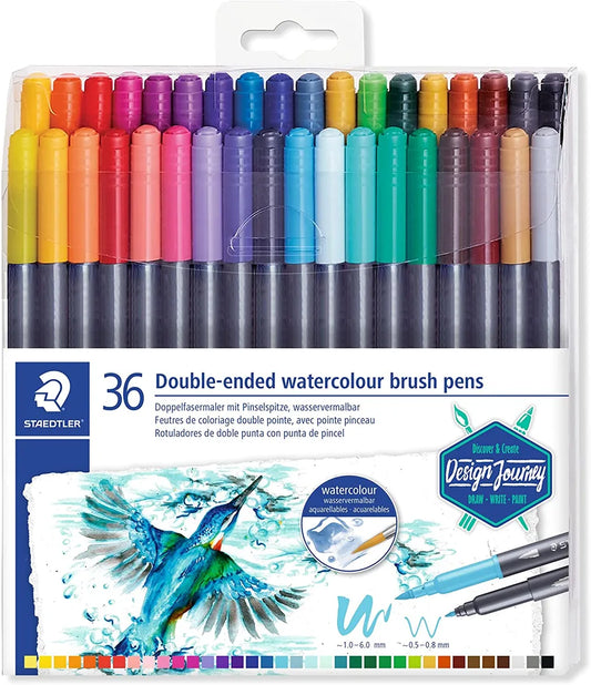 4007817042847 Marcador Watercolor Doble Punta Staedtler Marcador X 36 Unidades Surtido Acuarela Doble Punta Cartel Arte & Papelería