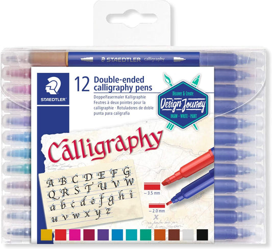 4007817042861 Marcador Staedtler Marcador X 12 Unidades Marcador Caligrafico Doble Punta 3,5mm - 2,0 mm Cartel Arte & Papelería