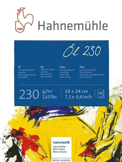 4011367283018 Papel Oleo 230 gr Hahnemuhle 18 cm X 24 cm Papel Oleo 230 gr Cartel Arte & Papelería