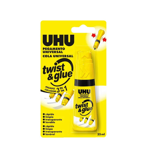4026700439953 Pegante Universal UHU 35 ml Pegante Universal Con Dosificador Transparente Cartel Arte & Papelería