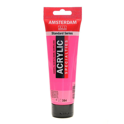 8712079279196 Acrílico Amsterdam 120 ml | Colores Rosa Reflejo 384 Serie Estandar Cartel Arte & Papelería