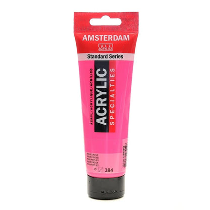 8712079279196 Acrílico Amsterdam 120 ml | Colores Rosa Reflejo 384 Serie Estandar Cartel Arte & Papelería