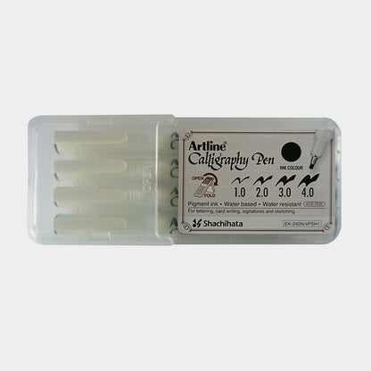 4549441002939 Marcador Artline Marcador Set X 4 Unidades Negro 1.0 a 4.0 Cartel Arte & Papelería