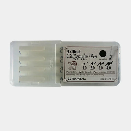 4549441002939 Marcador Artline Marcador Set X 4 Unidades Negro 1.0 a 4.0 Cartel Arte & Papelería