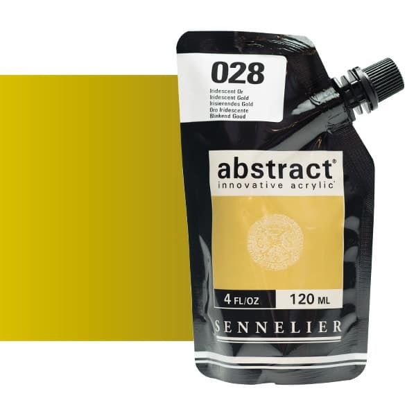 0V20129000000 Acrilico Abstract Sennelier 120ml Oro Iridicente-Ref. 28-Cartel Arte & Papelería