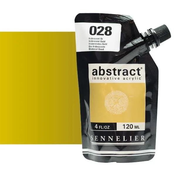 0V20129000000 Acrilico Abstract Sennelier 120ml Oro Iridicente-Ref. 28-Cartel Arte & Papelería
