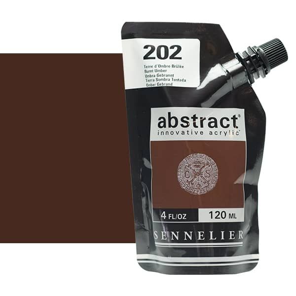 0V20105000000 Acrilico Abstract Sennelier 120ml Tierra De Sombra Tostada-Ref. 202-Cartel Arte & Papelería