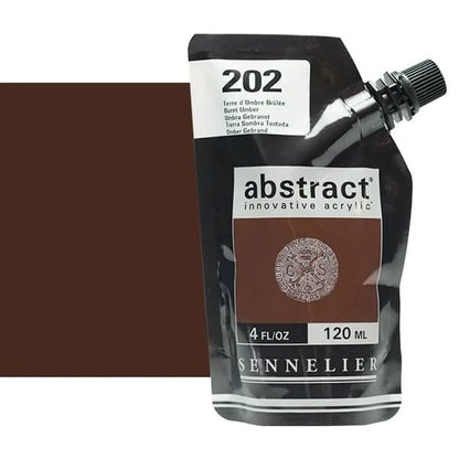 0V20105000000 Acrilico Abstract Sennelier 120ml Tierra De Sombra Tostada-Ref. 202-Cartel Arte & Papelería