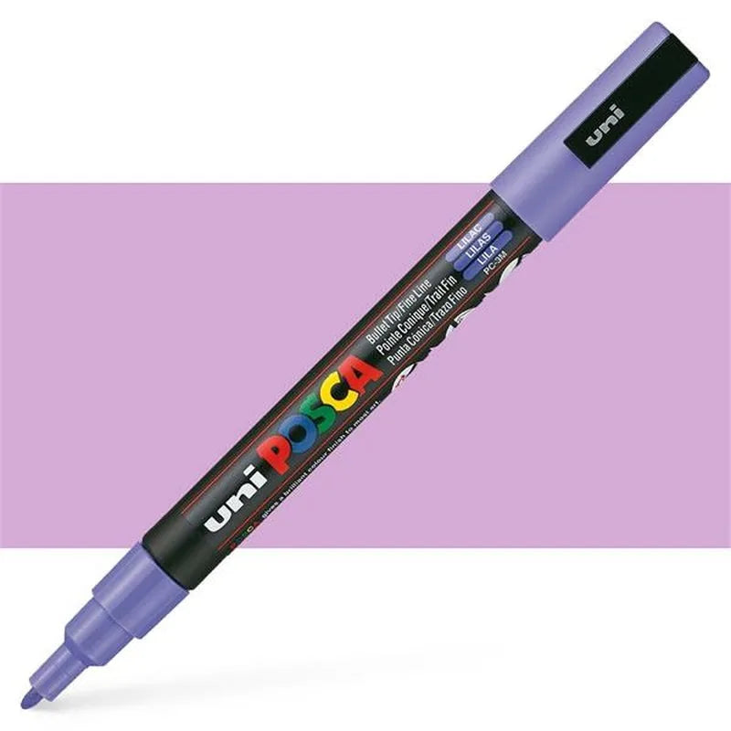 4902778036839 Marcador Posca Marcador Acrílico Unidad Lila Acrílico 3M 0,9 - 1,3MM Cartel Arte & Papelería