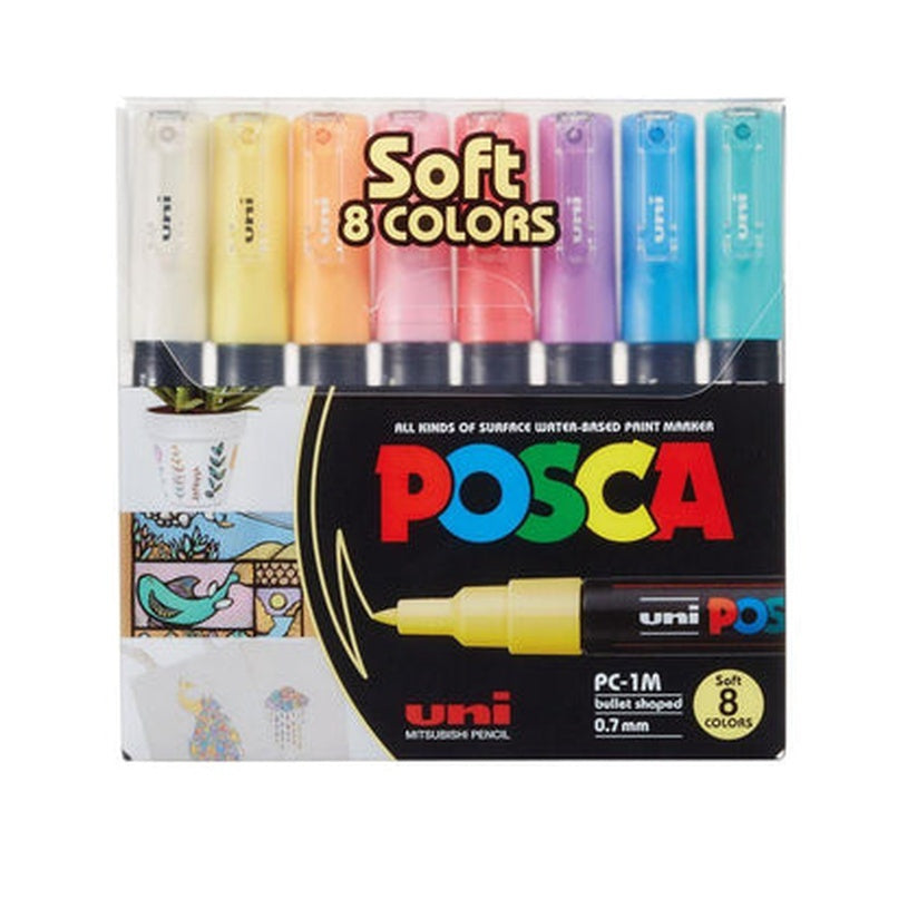 4902778249239 Marcador Posca Marcador Acrílico X 8 Unidades Colores Pastel 1M 0,7MM Cartel Arte & Papelería