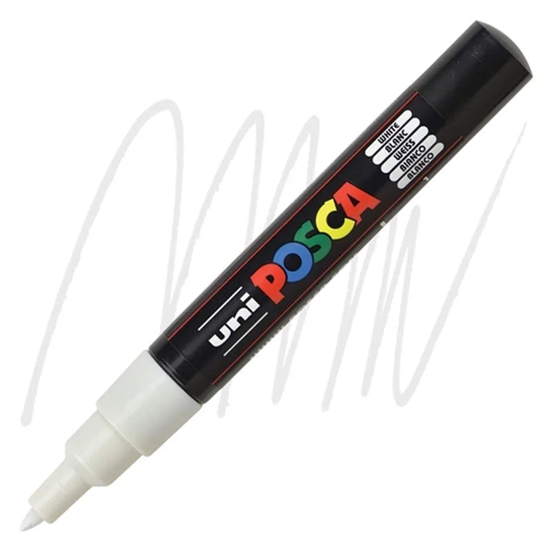 4902778653951 Marcador Posca Marcador Acrílico Unidad Blanco Acrílico 1M 0,7MM Cartel Arte & Papelería