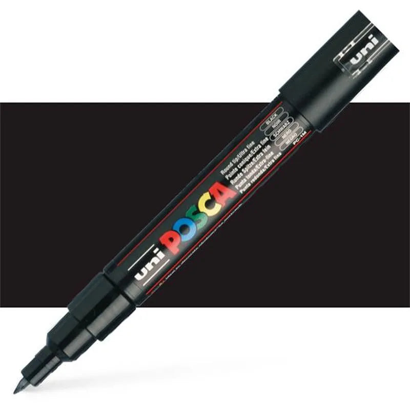 4902778654057 Marcador Posca Marcador Acrílico Unidad Negro Acrílico 1M 0,7MM Cartel Arte & Papelería