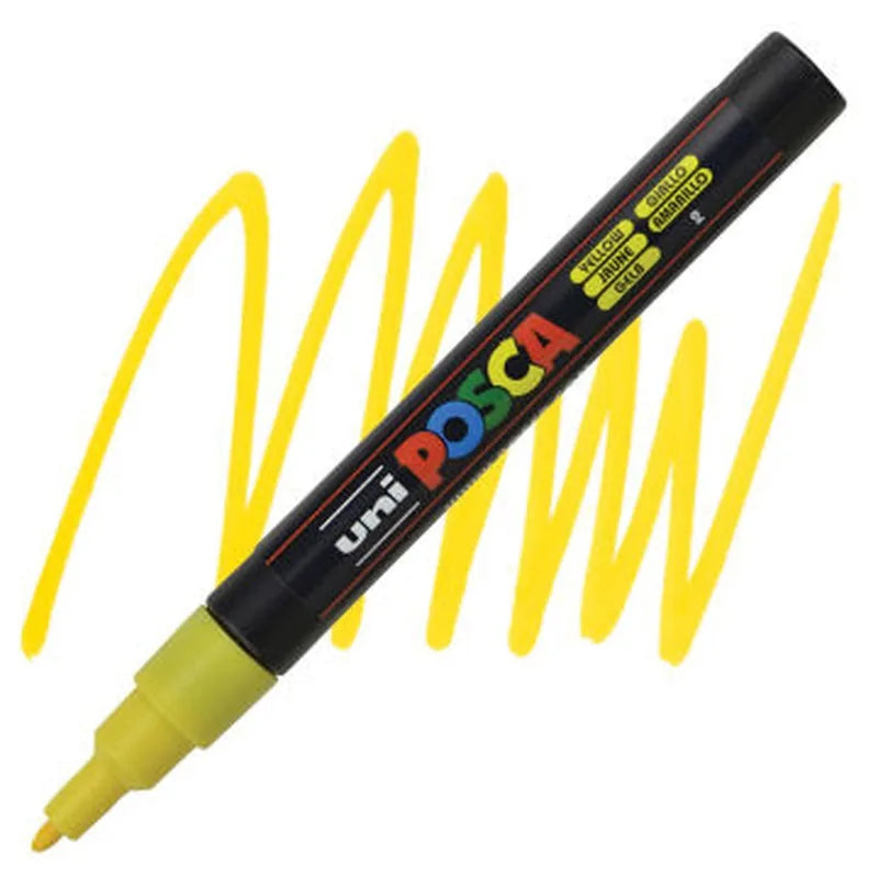 4902778915820 Marcador Posca Marcador Acrílico Unidad Amarillo Acrílico 3M 0,9 -1,3MM Cartel Arte & Papelería
