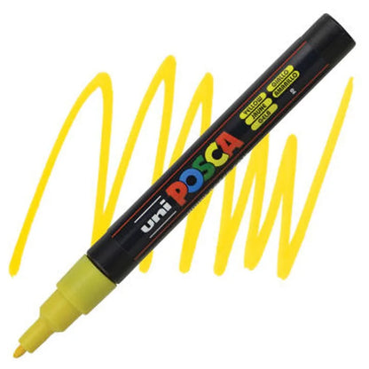 4902778915820 Marcador Posca Marcador Acrílico Unidad Amarillo Acrílico 3M 0,9 -1,3MM Cartel Arte & Papelería