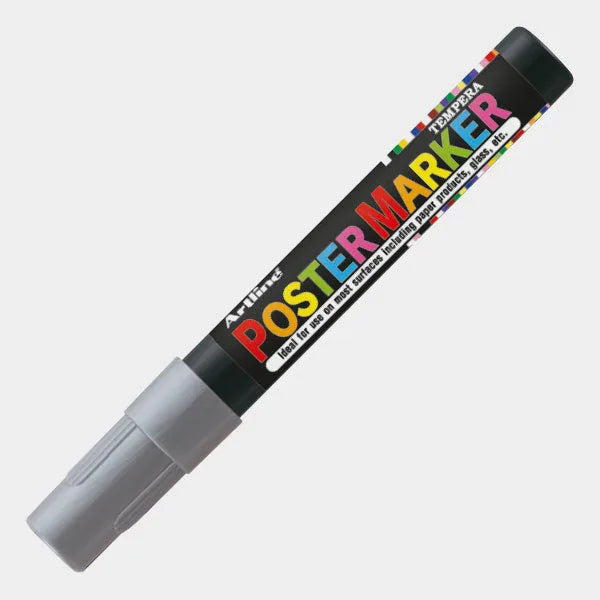 4974052838859 Postermarker Artline Marcador 4 mm Plateado Base Tempera Cartel Arte & Papelería