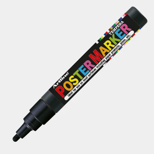 4974052850004 Postermarker Artline Marcador 4 mm Negro Base Tempera Cartel Arte & Papelería
