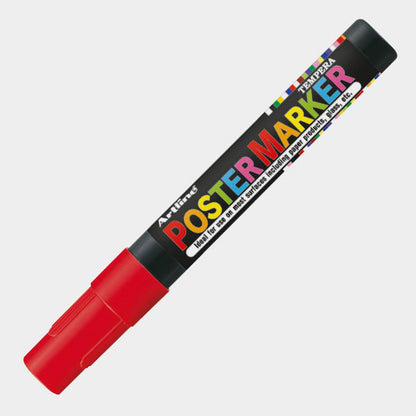 4974052850028 Postermarker Artline Marcador 4 mm Rojo Base Tempera Cartel Arte & Papelería