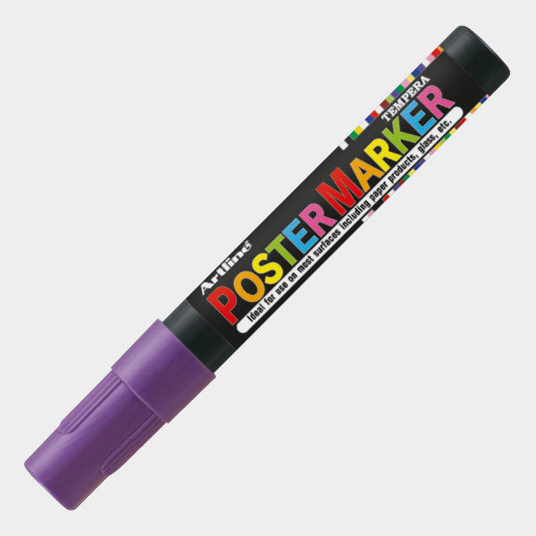4974052850066 Postermarker Artline Marcador 4 mm Púrpura Base Tempera Cartel Arte & Papelería