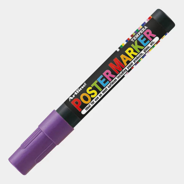 4974052850066 Postermarker Artline Marcador 4 mm Púrpura Base Tempera Cartel Arte & Papelería