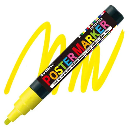 4974052850073 Postermarker Artline Marcador 4 mm Amarillo Base Tempera Cartel Arte & Papelería