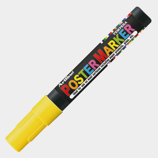 4974052850080 Postermarker Artline Marcador 4 mm Amarillo Fluo Base Tempera Cartel Arte & Papelería