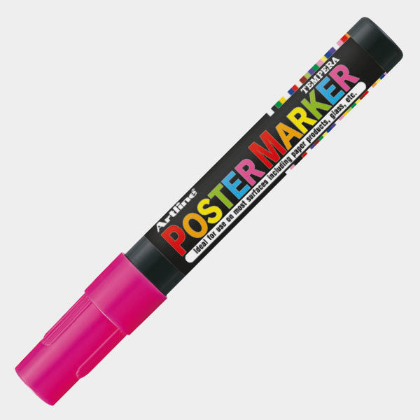 4974052850110 Postermarker Artline Marcador 4 mm Rosado Fluo Base Tempera Cartel Arte & Papelería