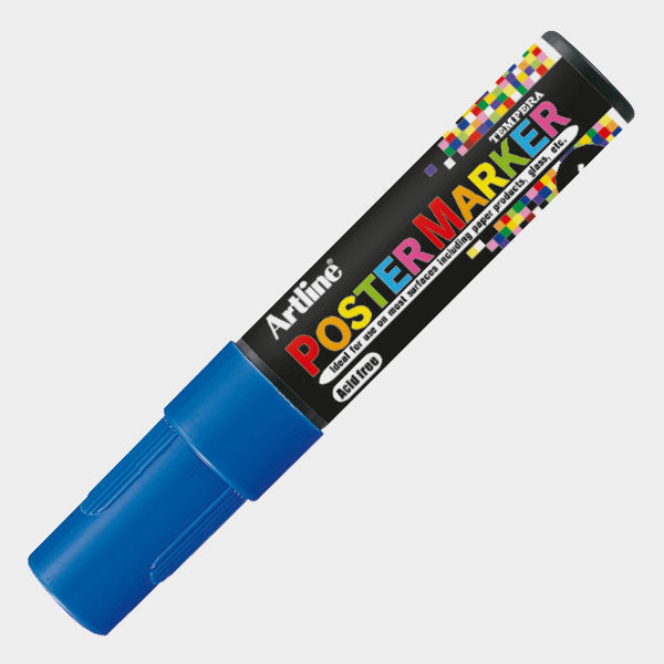4974052851612 Postermarker Artline Marcador 12 mm Azul Base Tempera Cartel Arte & Papelería