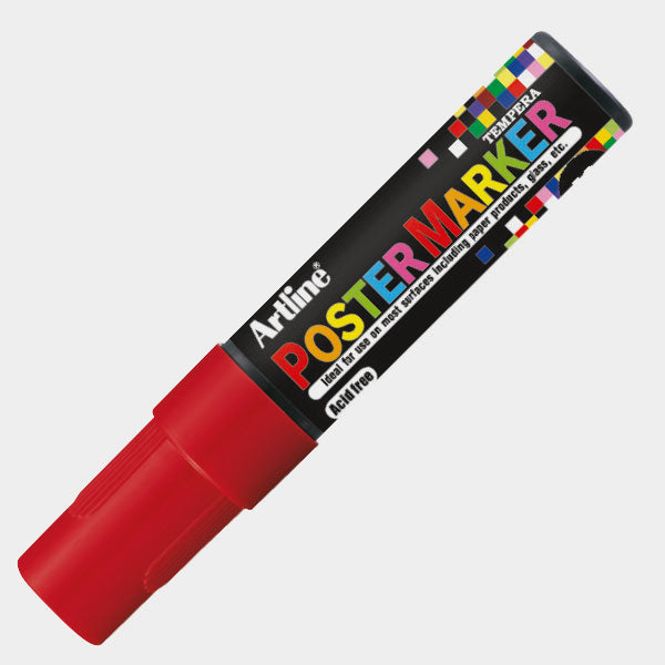 4974052851629 Postermarker Artline Marcador 12 mm Rojo Base Tempera Cartel Arte & Papelería