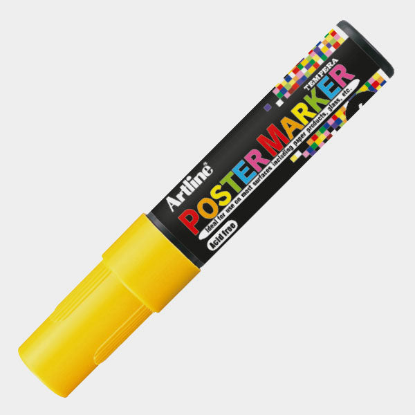 4974052851667 Postermarker Artline Marcador 12 mm Amarillo Base Tempera Cartel Arte & Papelería