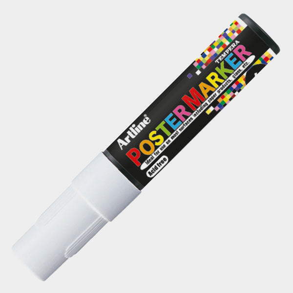 4974052851711 Postermarker Artline Marcador 12 mm Blanco Base Tempera Cartel Arte & Papelería