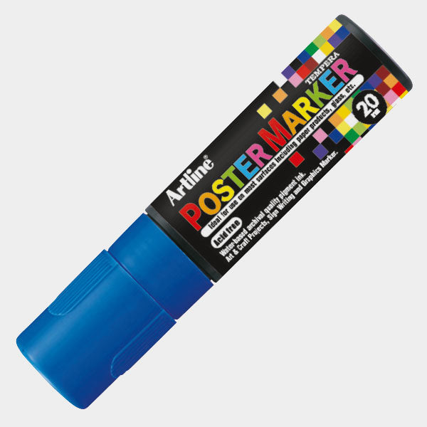 4974052852060 Postermarker Artline Marcador 20 mm Azul Base Tempera Cartel Arte & Papelería