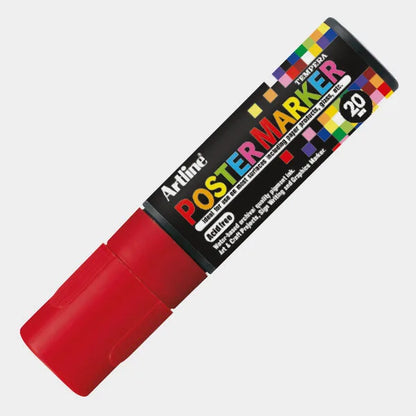 4974052852077 Postermarker Artline Marcador 20 mm Rojo Base Tempera Cartel Arte & Papelería