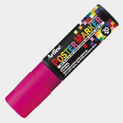 4974052852114 Postermarker Artline Marcador 20 mm Rosado Fluo Base Tempera Cartel Arte & Papelería