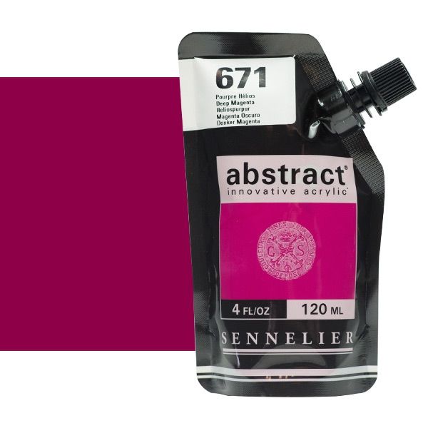 0V20116000000 Acrilico Abstract Sennelier 120ml Magenta-Ref. 671-Cartel Arte & Papelería