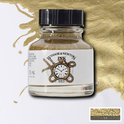 5012572003391 Tinta China Winsor Tinta China 30 ml Dorado RF 944 Cartel Arte & Papelería