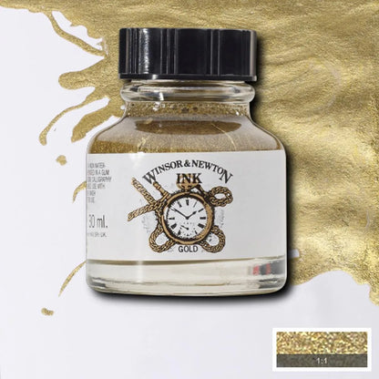 5012572003391 Tinta China Winsor Tinta China 30 ml Dorado RF 944 Cartel Arte & Papelería