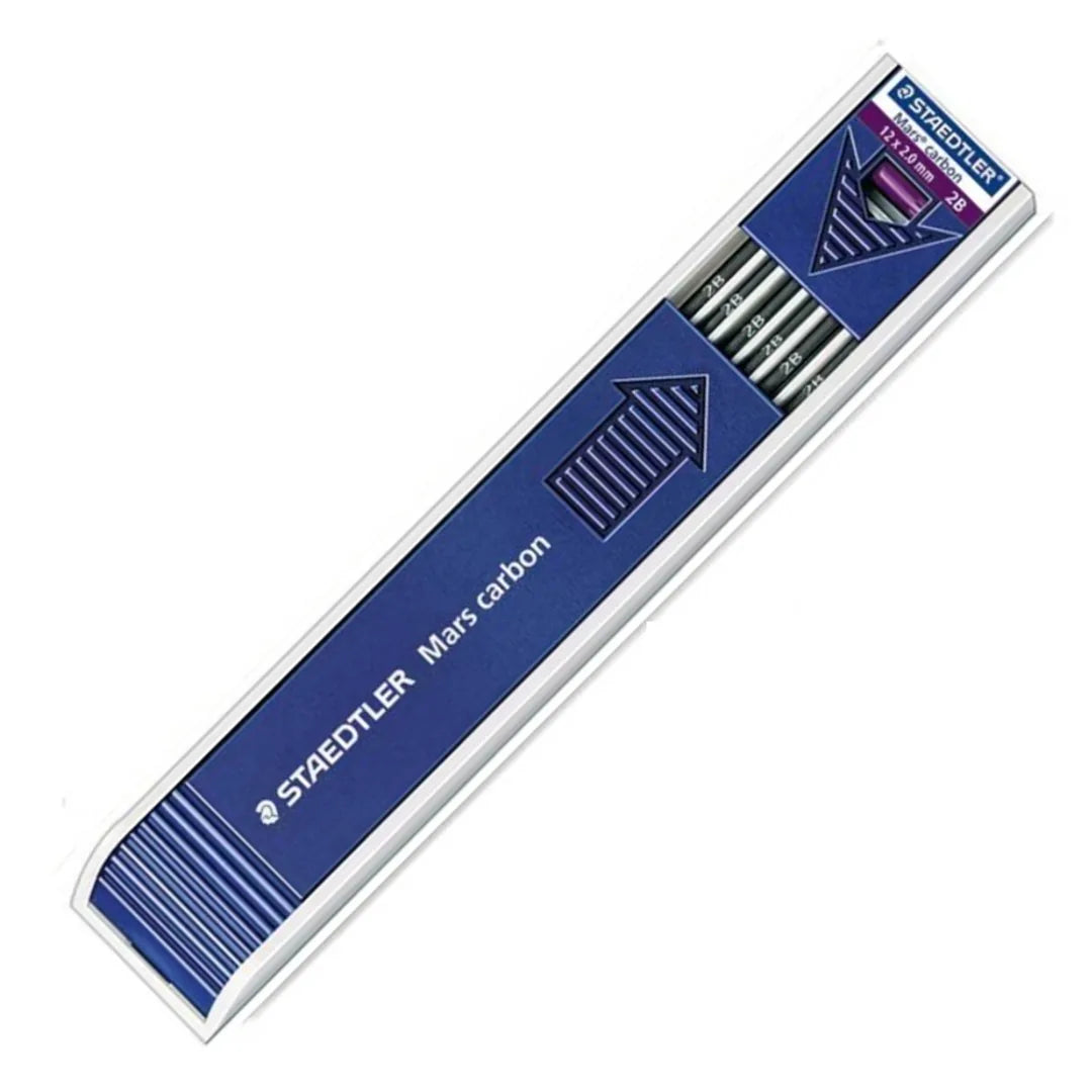 Mina 2 mm Staedtler grafito detalle de color azul