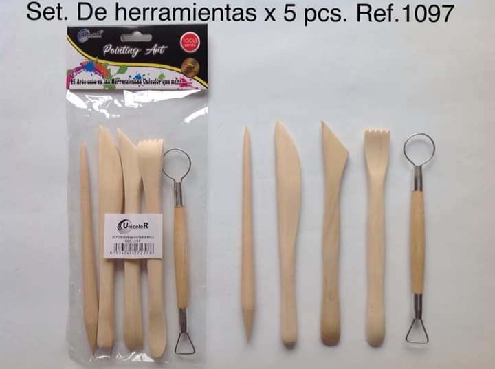 6534745272278 Set De Herramientas Para Esculpir Unicolor Herramientas para esculpir X 5 Piezas Set De Herramientas Para Esculpir Cartel Arte & Papelería